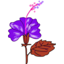download Flower Hibiscus clipart image with 270 hue color