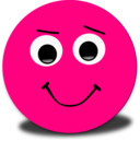 Happy Smiley Pink Emoticon