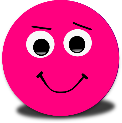 Happy Smiley Pink Emoticon