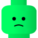 download Lego Smiley Sad clipart image with 90 hue color