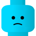 download Lego Smiley Sad clipart image with 135 hue color