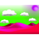 download Landscape 02 clipart image with 225 hue color