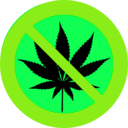 download No Cannabis clipart image with 90 hue color