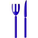 download Fork And Knife Icon clipart image with 45 hue color