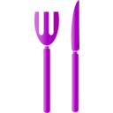 download Fork And Knife Icon clipart image with 90 hue color
