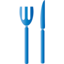 download Fork And Knife Icon clipart image with 0 hue color