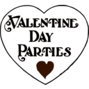 download Valentine Day Parties Title clipart image with 45 hue color