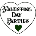 download Valentine Day Parties Title clipart image with 135 hue color