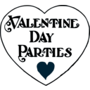 download Valentine Day Parties Title clipart image with 225 hue color