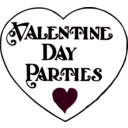 download Valentine Day Parties Title clipart image with 0 hue color