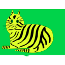 download Tiger Cat clipart image with 45 hue color
