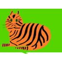 download Tiger Cat clipart image with 0 hue color