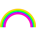 download Rainbow Semicircle clipart image with 45 hue color
