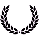 download Laurel Wreath clipart image with 180 hue color