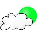 download Weather Symbols Cloudy Day Simple clipart image with 90 hue color