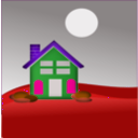 download Cool Home clipart image with 270 hue color