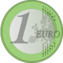 download 1 Euro clipart image with 45 hue color