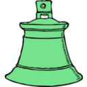 download Gold Bell clipart image with 90 hue color