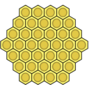 download Honeycomb clipart image with 0 hue color