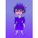 download Purple Pixie clipart image with 0 hue color