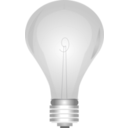 download Lightbulb Grayscale clipart image with 225 hue color