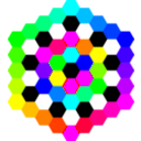 download Hexagon Tessellation March 3 2011 clipart image with 180 hue color