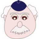 download Old Man White Mustache clipart image with 0 hue color
