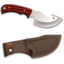 download Hunter Knife clipart image with 0 hue color