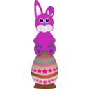 download Funny Baby Bunny Sitting On An Easter Egg clipart image with 270 hue color