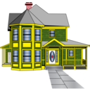 download Gingerbread House clipart image with 0 hue color