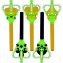 download Stylized Sceptre For Card Faces clipart image with 45 hue color