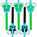 download Stylized Sceptre For Card Faces clipart image with 135 hue color