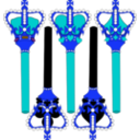 download Stylized Sceptre For Card Faces clipart image with 180 hue color