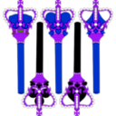 download Stylized Sceptre For Card Faces clipart image with 225 hue color