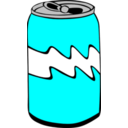 download Fast Food Drinks Soda Can clipart image with 180 hue color