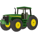 download Tractor clipart image with 0 hue color