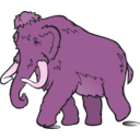 download Wooly Mammoth clipart image with 270 hue color