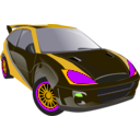 download Black Car clipart image with 45 hue color