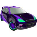 download Black Car clipart image with 270 hue color