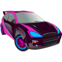 download Black Car clipart image with 315 hue color