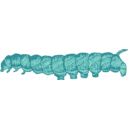 download Caterpillar clipart image with 90 hue color