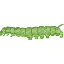 download Caterpillar clipart image with 0 hue color
