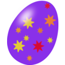 download Purple Easter Egg clipart image with 0 hue color