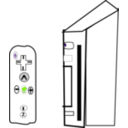 download Nintendo Wii clipart image with 270 hue color