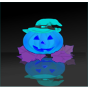 download Jack O Lantern clipart image with 180 hue color