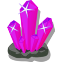 download Crystals clipart image with 90 hue color