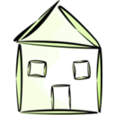 download Stylized House clipart image with 45 hue color