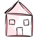 download Stylized House clipart image with 315 hue color