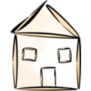download Stylized House clipart image with 0 hue color