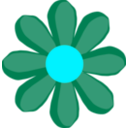 download Brown Flower clipart image with 135 hue color